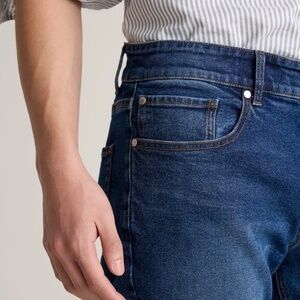 QUINCE Men’s Warren Stretch Slim Jeans Dusk Dark Blue Size 35x34 - NWT